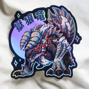 Black Zino Holo Sticker