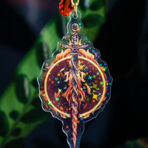 Coiled Sword Keychain