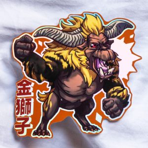 Furious Rajang Holo Sticker